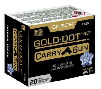 Gold Dot 40S&W 165Gr Carry Gun HP 20 Ct