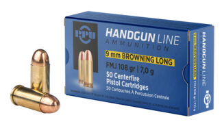 9mm Brown Long FMJ 108gr