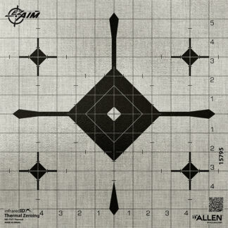 EZ AIM Thermal ID Grid Bullseye Paper 12"x12"