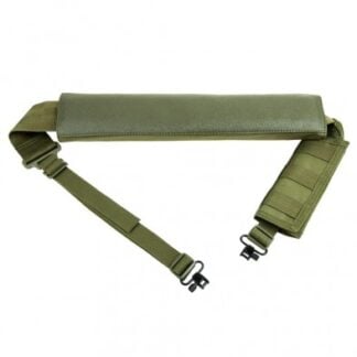 Shotgun Bandolier Sling W/Sling Swivels Green