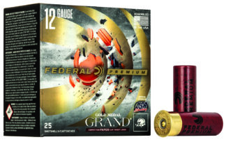 Federal GMT11775 Premium Gold Medal Paper 12Gauge 2.75" 1 1/8oz 7.5Shot 25 Per Box/10 Case