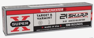 Super X 21 Sharp 34gr JHP 100/Bx