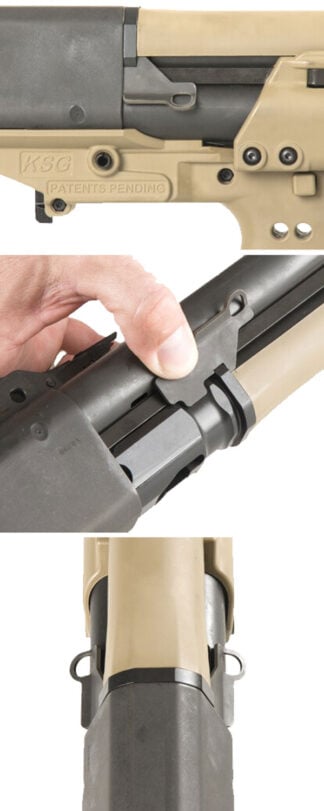 Kel-Tec KSG515 single point sling attachment in black steel
