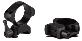 Konus 7409 Steel Rings Matte Black 30mm Quick Release High 0 MOA