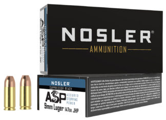 Nosler 51325 Assured Stopping Power Handgun 9mmLuger 147gr Jacketed Hollow Point 50 Per Box/10 Case