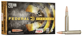 Federal P270L Premium  270Win 130gr Barnes TSX 20 Per Box/10 Case