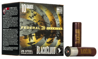 Federal PWBX1072 Black Cloud FS 10Gauge 3.50" 1 5/8oz 2Shot 25 Per Box/10 Case