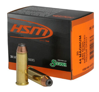 HSM 44M18N20 Pro Pistol  44 Rem Mag 240 gr Jacketed Hollow Cavity 20 Per Box/ 20 Case