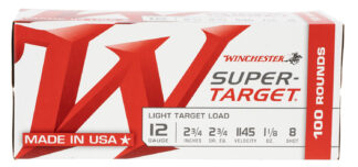 Winchester Ammo TRGT128VP Super-Target Light Target Value Pack 12 Gauge 2.75" 1 1/8oz 8 Shot 100/Box