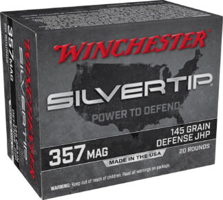 Winchester Ammo W357ST Silvertip  357Mag 145gr Silvertip Jacket Hollow Point 20 Per Box/10 Case