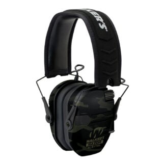 Walker's GWPDRSEMMCCG Razor PRO Digital Electronic Muff 23 dB Over the Head Multi-Cam/Black Polymer