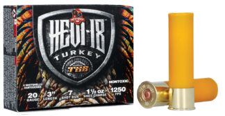 HEVI-Shot HS7007 HEVI-18 TSS Turkey 20Gauge 3" 1 1/2oz Tungsten 7Shot 5 Per Box/10 Case