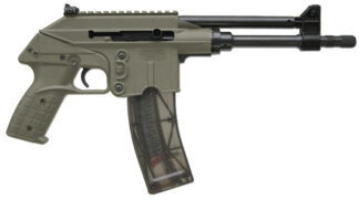 Kel-Tec PLR-22 semi-auto .22 LR pistol in blue/green polymer