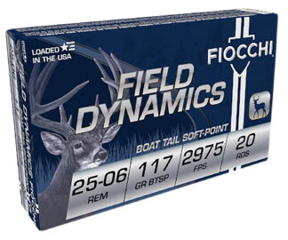 Fiocchi 2506B Field Dynamics 25-06Rem 117gr Pointed Soft Point 20 Per Box/10 Case