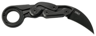 CRKT 4042 Provoke First Responder 2.41" Folding Plain Black TiN D2 Steel Blade/Black Aluminum Handle Includes Sheath