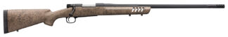 Winchester Guns 535243299 Model 70 Long Range 6.8 Western 4+1 24" Matte Black Black Webbed Tan Fixed Bell & Carlson w/Aluminum Bedding Stock Right Hand (Full Size)