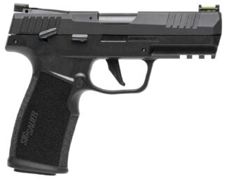 Sig Sauer 322CBAS10 P322  22 LR 10+1 4" Black Steel Threaded Barrel, Black Hard Coat Anodized Optic Ready/Serrated Slide, Black SS/Polymer Frame w/Picatinny Rail & Black Polymer Grips