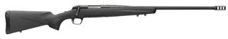 Browning 035602299 X-Bolt Pro Full Size 6.8 Western 3+1 24" Matte Blued Fluted Sporter SR Barrel, Blued Drilled & Tapped/X-Lock Mount Steel Receiver, Black Fixed Synthetic Stock