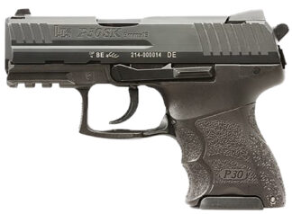 HK 81001107 P30SK V3 Sub-Compact Frame 9mm Luger 12+1/15+1 3.27" Black Steel Barrel, Black Cerakote Serrated Steel Slide, Black Polymer Frame w/Picatinny Rail, Ambidextrous