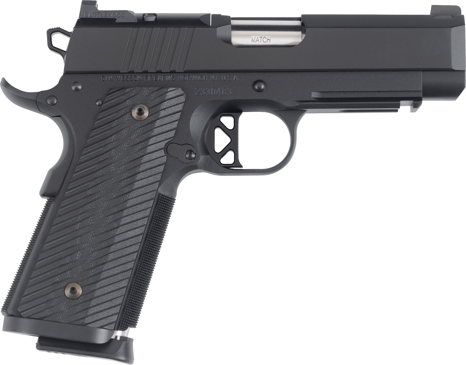Dan Wesson 01798 TCP 45 ACP 8+1 4" Black G10 Grip