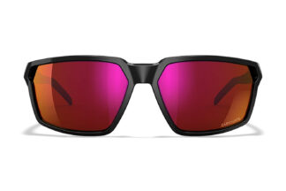 Wiley X AC6SRA06 Sierra M/L Red Mirror Lens Polycarbonate Gloss Black Frame