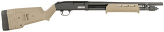 Mossberg 51608 590S  Compact 12 Gauge Pump 3" 9+1 18.50" Drilled & Tapped Receiver, Synthetic Stock