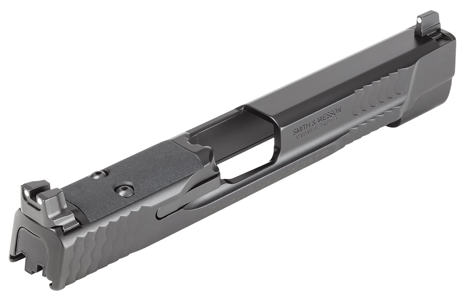 Smith & Wesson 14568 Slide Assembly Black Optic Ready/Serrated Slide