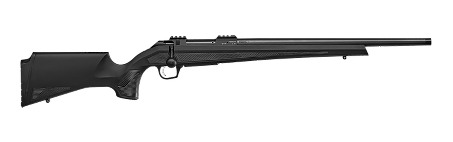 CZ-USA 07422 600+ Alpha 270 Win 5+1 20" Black Nitride Threaded Barrel, Black Nitride Aluminum Receiver w/Weaver Rail, Black Soft Touch Fixed Polymer Stock