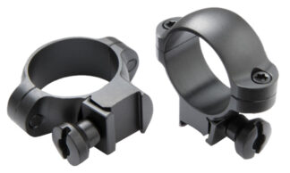 Rimfire Dlx Rings 1" Med Black Steel