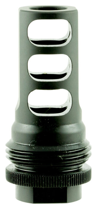 SilencerCo AC1557 ASR Muzzle Brake Black Steel with 5/8"-32 tpi Threads for 458 Cal