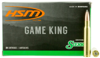 HSM 300640N Game King  30-06 Springfield 165 gr Sierra GameKing Spitzer Boat Tail 20 Per Box/ 20 Case