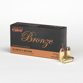 Bronze 40 S&W 165Gr JHP 50bx