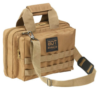 Deluxe 2 Pistol Range Bag W/Strap Tan