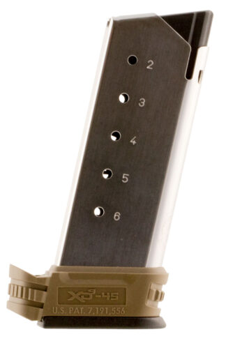 Springfield Armory XDS5006DE XD-S  6rd 45 ACP SS/FDE Stainless Steel