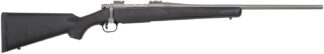 Mossberg 28009 Patriot  Full Size 270 Win 5+1 22" Stainless Cerakote Fluted Barrel, Stainless Cerakote Receiver Drilled & Tapped, Black Fixed Synthetic Stock, Right Hand