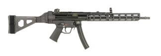 HK SP5L ELITE 9MM 16.5IN BARREL 30RD MIDWEST INDUSTRIES M-LOCK HANDGUARD QD SOCKETS SBT5 ARM BRACE 81001190