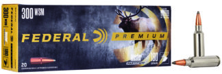 Federal P300WSMB Premium  300WSM 180gr Nosler Partition 20 Per Box/10 Case