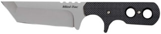 Cold Steel 49HTF Tac Mini 3.75" Fixed Plain Tanto Japanese AUS-8A SS Blade/ Black Griv-Ex Handle