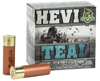 HEVI-Shot HS60006 HEVI-Teal  12Gauge 3" 1 1/4oz 6Shot 25 Per Box/10 Case