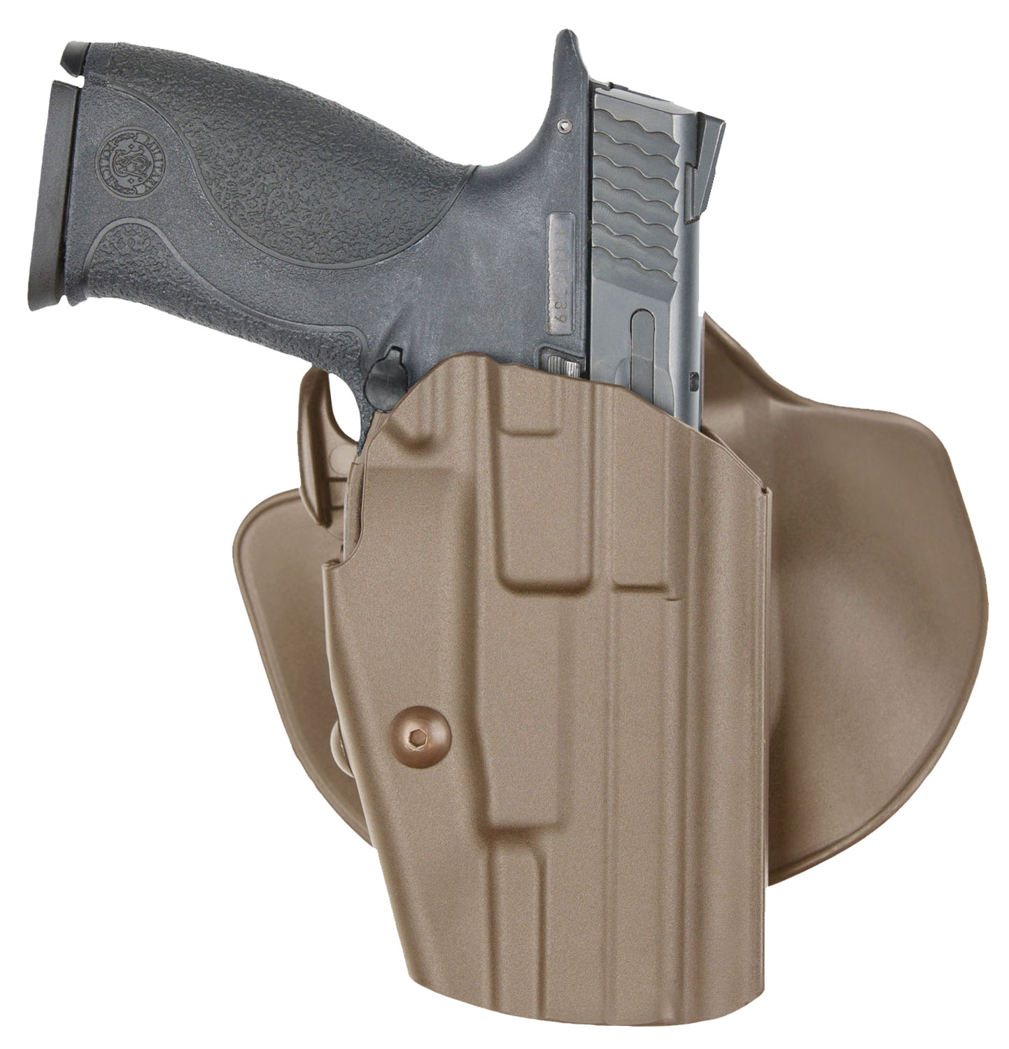 Safariland 578283551 GLS Pro-Fit OWB Flat Dark Earth Polymer Belt Loop/Paddle Fits 3.30-4.25" Barrel, Belt 1.50" - 2.25" Right Hand