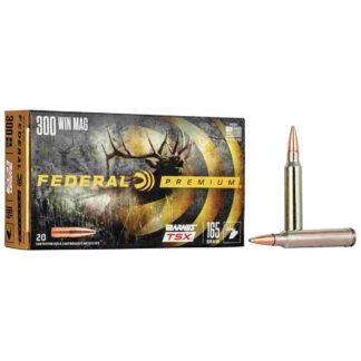 Federal Barnes TSX Rifle Ammunition .300 Win Mag 165gr 3050 fps 20/ct