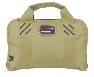 G-Outdoors Double Pistol Case with Magazine Storage & Dump Cup-Tan