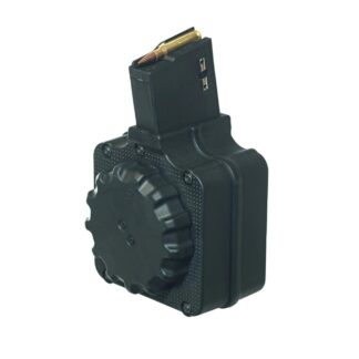 ProMag Black Polymer AR Magazine For AR-308 .308 Win 50/rd Drum