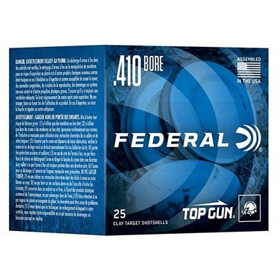 TOP GUN 410 BORE 2-1/2'' 1/2OZ #7.5 SHOT 25/BOX