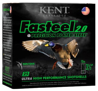 Kent Cartridge K1235FS403 Fasteel 2.0  12 Gauge 3.50" 1 3/8 oz 3 Shot 25 Per Box/ 10 Case