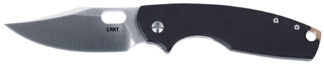 CRKT 5321 Pilar IV 3.09" Folding Plain Satin D2 Steel Blade/Black/SS G10/SS Handle Includes Pocket Clip
