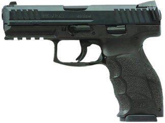 HK 81001161 VP40  40 S&W 10+1 4.09" Black Steel Barrel, Black Cerakote Serrated Steel Slide, Black Polymer Frame w/Picatinny Rail, Black Interchangeable Backstrap Grip