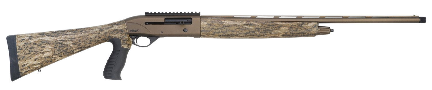 TriStar 24164 Viper G2 28 Gauge Semi-Auto 2.75" 5+1 24" Vent Rib w/ Matted Sight Plane Barrel Forend Receiver Bronze/Deep Blue Cerakote Receiver Camo Semi-Gross Turkish Walnut Stock