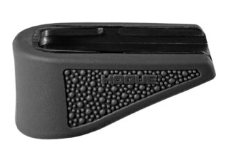 Hogue 18230 Extension Base Pad Fits Glock 43 Compatible w/ 6rd Magazine Black Overmolded Rubber