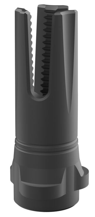 Breek Arms BRK4316 Scorch 3-Prong Flash Hider Black Nitride Steel 5/8"x24 Threads 30 Cal Compatible w/ Breek-LOK 3QD